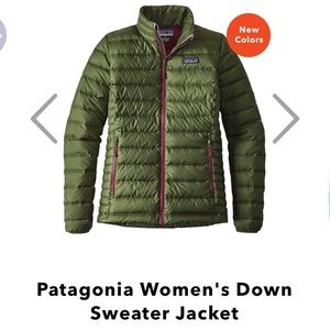Patagonia Down Sweater Jacket Buffalo Green